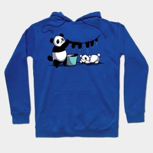 Panda clothesline Hoodie